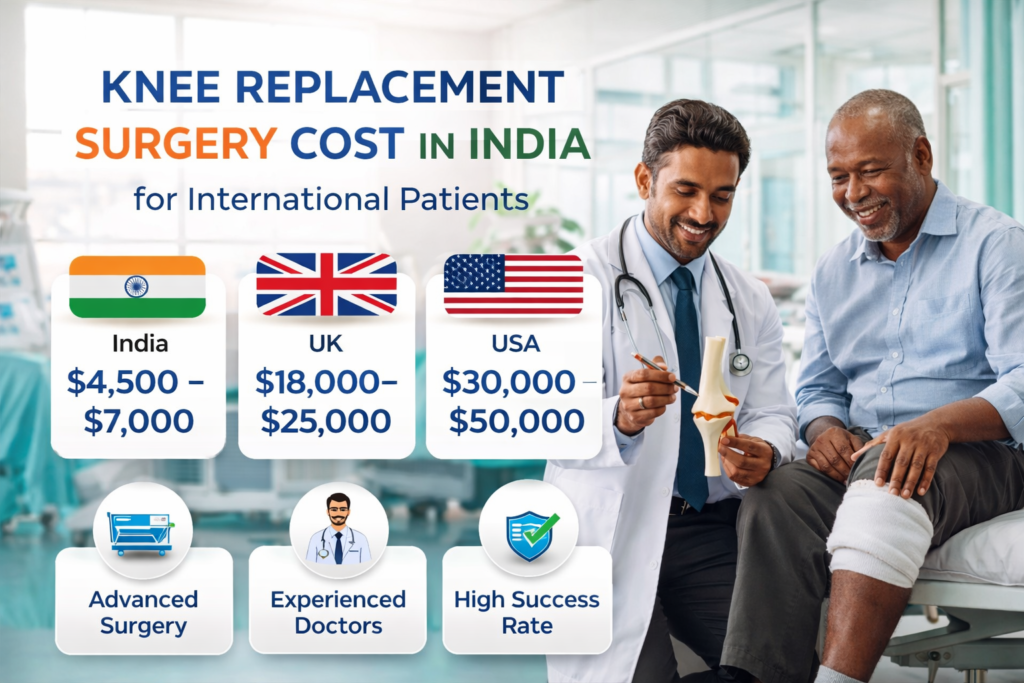 Knee Replacement surgery in India for international patients